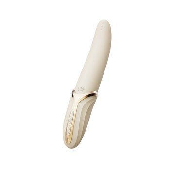 Вибратор Zalo &ndash; EVE Ivory White, вибрация + ротация, имитация язычка, подогрев до 39 &deg;C