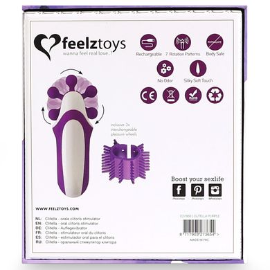 Стимулятор з імітацією оральних ласк FeelzToys - Clitella Oral Clitoral Stimulator Purple