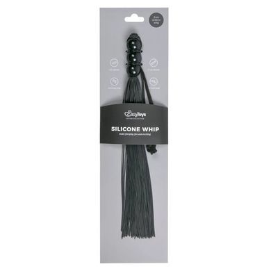 Плетка силіконова Easytoys Black Silicone Whip, 32 см