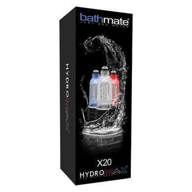 Гидропомпа Bathmate Hydromax 5 Clear (X20), для члена длиной от 7,5 до 12,5см, диаметр до 4,5см, Прозрачный