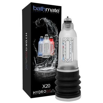 Гидропомпа Bathmate Hydromax 5 Clear (X20), для члена длиной от 7,5 до 12,5см, диаметр до 4,5см, Прозрачный