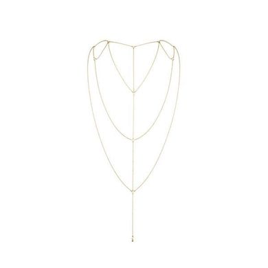 Ланцюжок для спини Bijoux Indiscrets Magnifique Back and Cleavage Chain - Gold, прикраса для тіла, Золотистый