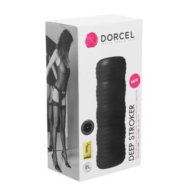 Мастурбатор Dorcel Deep Stroker, двосторонній, два рельєфи, Черный