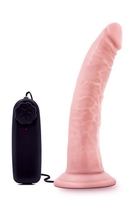 Вібратор Dr. Skin 7 Inch Realistic Vibrating Dildo with Suction Cup Vanilla