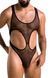 Мужское сетчатое боди Passion Leon XXL/XXXL, черное, сетка, резинки