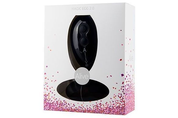 Віброяйце Alive Magic Egg 2.0 Black із пультом ДУ, Черный