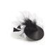 Пестіс - стикини Bijoux Indiscrets Burlesque pasties FEATHER, з пір'ям, Черный