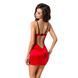 Сорочка приталена з чашечками BRIDA CHEMISE red XXL/XXXL - Passion Exclusive, трусики, Червоний