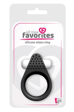 Ерекційне кільце LIT-UP SILICONE STIMU RING 1, BLACK