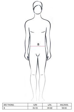 Мужские стринги Passion 005 THONG black S/M, Черный