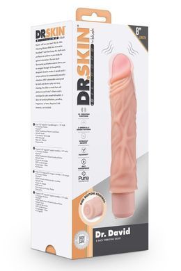 Вібратор реалістичний Blush DR. SKIN Dr.David 21,5 см тілесний