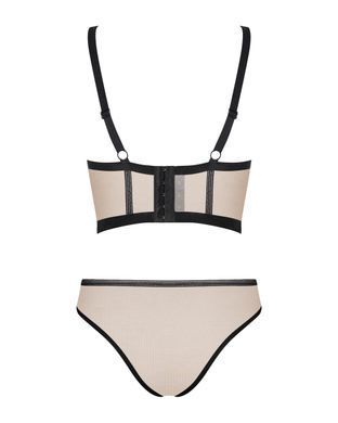 411037 Комплект Obsessive Nudelia top & panties L/XL