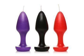 Свічки у формі пробки масажні Kink Inferno Butt Plug Druipkaarsen
