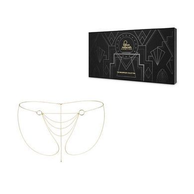 Ланцюжок-трусики Bijoux Indiscrets Magnifique Bikini Chain &ndash; Gold, прикраса для тіла, Золотистый