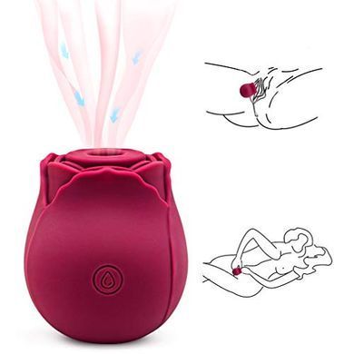 Вакуумний кліторальний стимулятор Chisa Rose Petal (Rose Red)