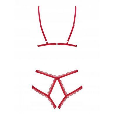 410981 Комплект-боді Obsessive Merrynel set S/M Червоний