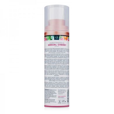 Масло для массажа съедобное с ароматом и вкусом вишни, 100 мл Exotiq Massage Oil Sensual Cherry -