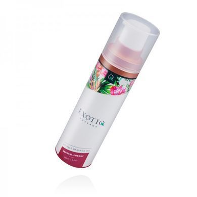 Масло для массажа съедобное с ароматом и вкусом вишни, 100 мл Exotiq Massage Oil Sensual Cherry -