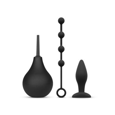 Nexus ANAL BEGINNER KIT Douche 224ml, Silicone Beads 20mm, Small Silicone Butt Plug