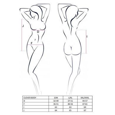 Боди CLOVER BODY black XXL/XXXL - Passion, Чорний