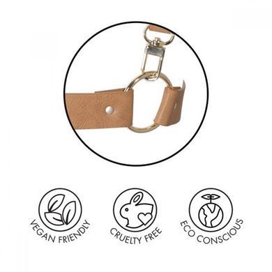 Пара браслетов на запястье и палец Bijoux Indiscrets MAZE Hand Bracelet Harness Brown, экокожа