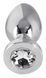 Анальна пробка з каменем You2Toys Jewel Buttplug, срібляста, Small