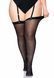 Leg Avenue Sheer backseam stockings + PLUS SI Black