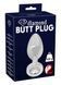 Анальна пробка з каменем You2Toys Jewel Buttplug, срібляста, Small