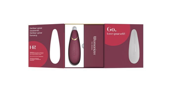 Вакуумный клиторальный стимулятор Womanizer Premium 2 - Bordeaux