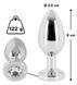 Анальна пробка з каменем You2Toys Jewel Buttplug, срібляста, Small