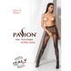 Эротические колготки-бодистокинг Passion S007 black, красивые ажурные колготки с вырезом, Черный