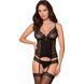 Комплект Obsessive 864-COR-1i корсет и стринги L/XL