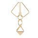 Затискачі для сосків з важкою підвіскою LOCKINK Nipple Clamps with Heavy Pendant - Golden