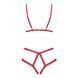 410981 Комплект-боді Obsessive Merrynel set S/M Червоний