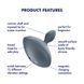 Анальная вибропробка Satisfyer Booty Absolute Beginners 4, для начинающих, вводная часть 3 см