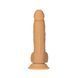 Фалоімітатор ADDICTION Dual Density Silicone Dildo Caramel 8&Prime;, присоска, діаметр 4,3 см, віброкуля в