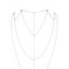 Цепочка для спины Bijoux Indiscrets Magnifique Back and Cleavage Chain - Silver, украшение для тела, Серебристый