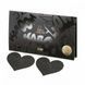 Украшение для грудей Flash - Heart Black Bijoux Indiscrets