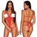410981 Комплект-боді Obsessive Merrynel set S/M Червоний