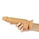 Фалоімітатор ADDICTION Dual Density Silicone Dildo Caramel 8&Prime;, присоска, діаметр 4,3 см, віброкуля в