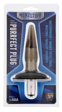 Анальна пробка MENZSTUFF PURRFECT PLUG, SMOKE