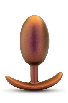 Анальна пробка із зміщеним центром тяжіння Blush Anal Adventures Matrix силіконова, рожеве золото