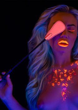 Стек Taboom Glow In the Dark, світиться в темряві, рожево-чорний, 49 см