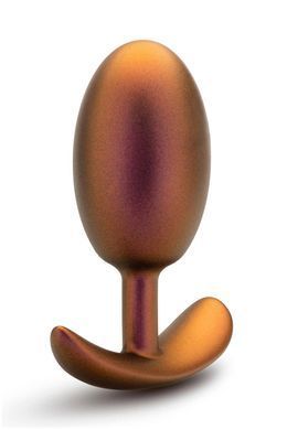 Анальная пробка со смещенным центром тяжести Anal Adventure Blush, силиконовая, розовое золото