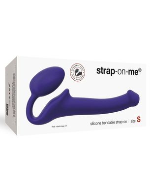 Безремневой страпон Strap-On-Me Violet S, полностью регулируемый, диаметр 2,7см, Фиолетовый