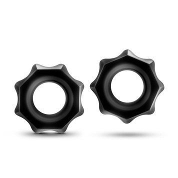 Набор эрекционных колец STAY HARD NUTZ BLACK