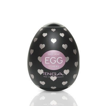 Мастурбатор-яйцо Tenga Egg Lovers (сердечки), Прозрачный