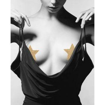 Украшение для грудей Flash Золотая звезда, Bijoux Indiscrets