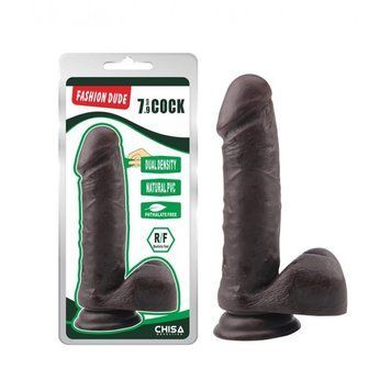 Фаллоимитатор&nbsp;коричневый Chisa&nbsp;Dude&nbsp;7.9&nbsp;Cock