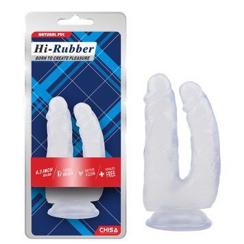 Фаллоимитатор&nbsp;двойной&nbsp;Chisa Hi-Rubber&nbsp;Chisa Clear
